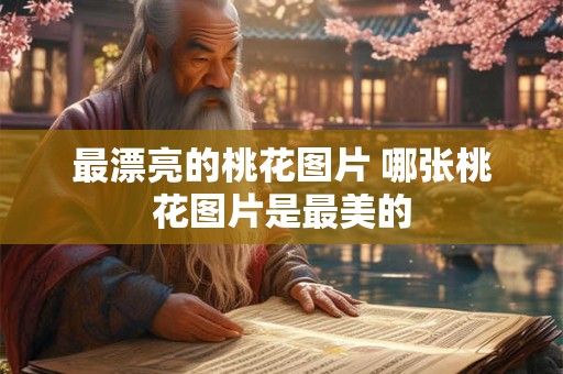 最漂亮的桃花图片 哪张桃花图片是最美的