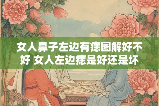 女人鼻子左边有痣图解好不好 女人左边痣是好还是坏