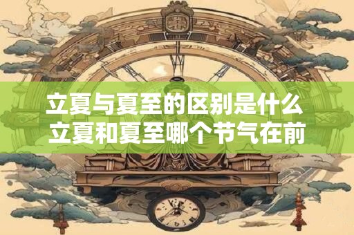 立夏与夏至的区别是什么 立夏和夏至哪个节气在前