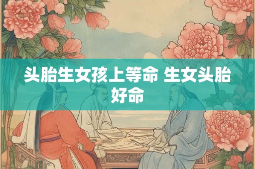 头胎生女孩上等命 生女头胎好命