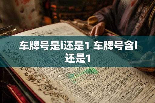 车牌号是i还是1 车牌号含i还是1
