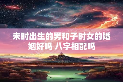 未时出生的男和子时女的婚姻好吗 八字相配吗