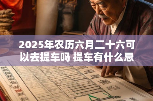 2025年农历六月二十六可以去提车吗 提车有什么忌讳