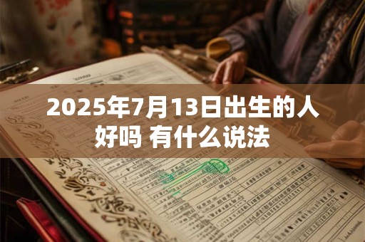 2025年7月13日出生的人好吗 有什么说法