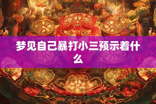 梦见自己暴打小三预示着什么