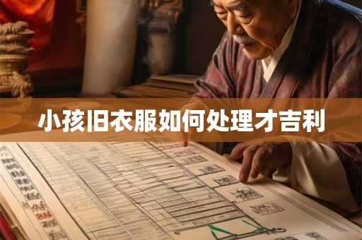 小孩旧衣服如何处理才吉利