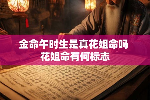 金命午时生是真花姐命吗 花姐命有何标志