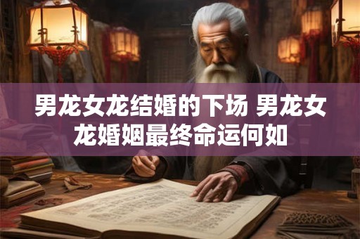 男龙女龙结婚的下场 男龙女龙婚姻最终命运何如