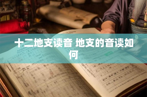 十二地支读音 地支的音读如何