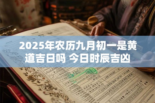 2026年农历九月初一是黄道吉日吗 今日时辰吉凶 2026年农历九月初一是黄道吉日吗 今日时辰吉凶