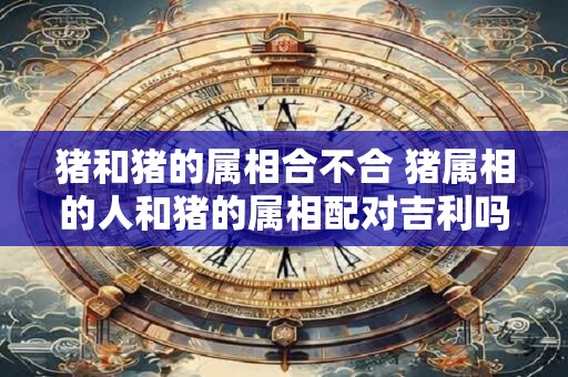 猪和猪的属相合不合 猪属相的人和猪的属相配对吉利吗