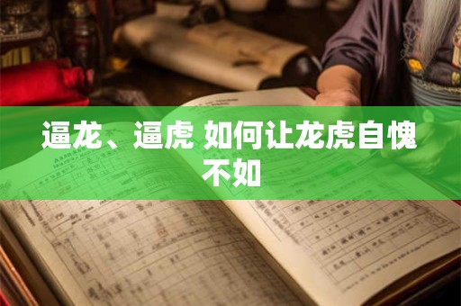 逼龙、逼虎 如何让龙虎自愧不如