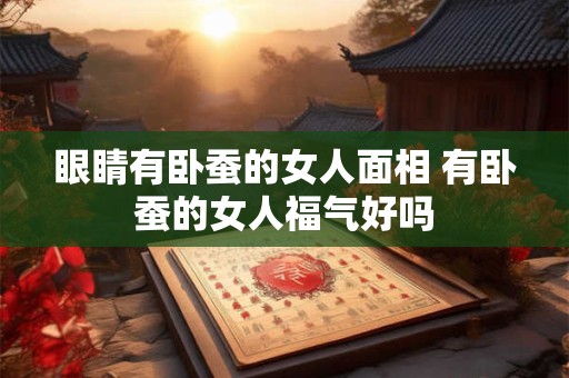 眼睛有卧蚕的女人面相 有卧蚕的女人福气好吗