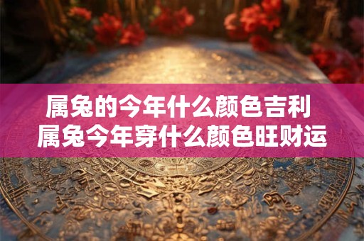 属兔的今年什么颜色吉利 属兔今年穿什么颜色旺财运 属兔的今年什么颜色吉利 属兔今年穿什么颜色旺财运