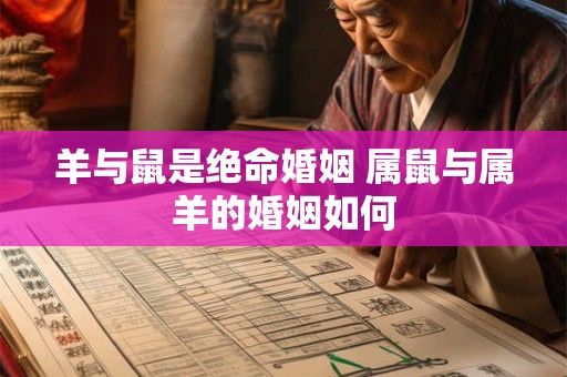 羊与鼠是绝命婚姻 属鼠与属羊的婚姻如何