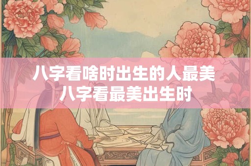 八字看啥时出生的人最美 八字看最美出生时