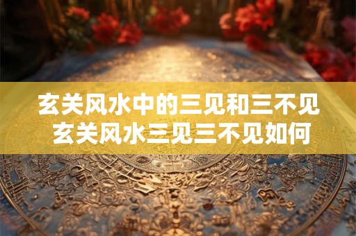 玄关风水中的三见和三不见 玄关风水三见三不见如何让气场畅通