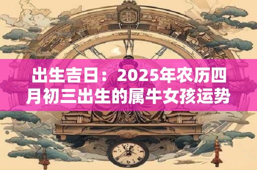 出生吉日：2025年农历四月初三出生的属牛女孩运势好不好