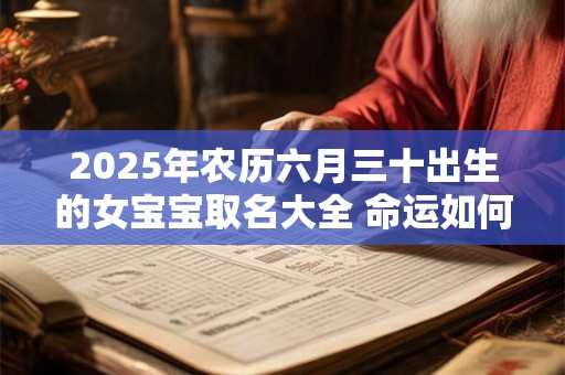 2025年农历六月三十出生的女宝宝取名大全 命运如何