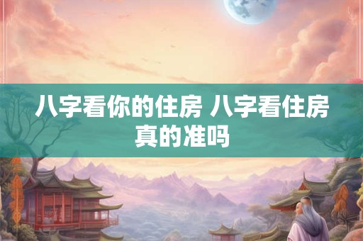 八字看你的住房 八字看住房真的准吗