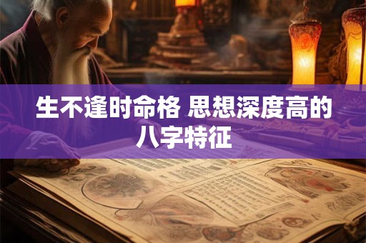 生不逢时命格 思想深度高的八字特征 生不逢时命格 思想深度高的八字特征