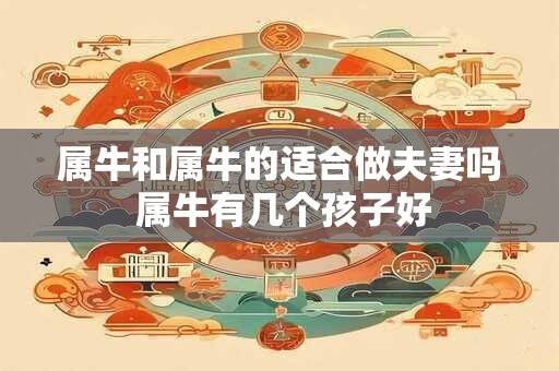 属牛和属牛的适合做夫妻吗 属牛有几个孩子好 属牛和属牛的适合做夫妻吗 属牛有几个孩子好