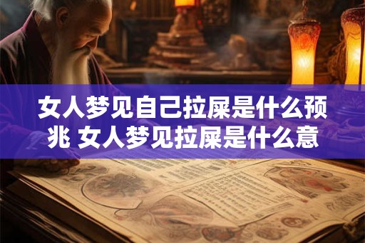 女人梦见自己拉屎是什么预兆 女人梦见拉屎是什么意义