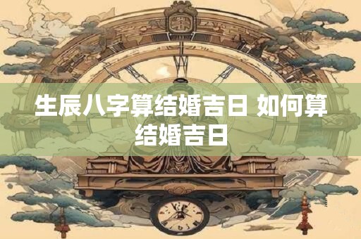 生辰八字算结婚吉日 如何算结婚吉日