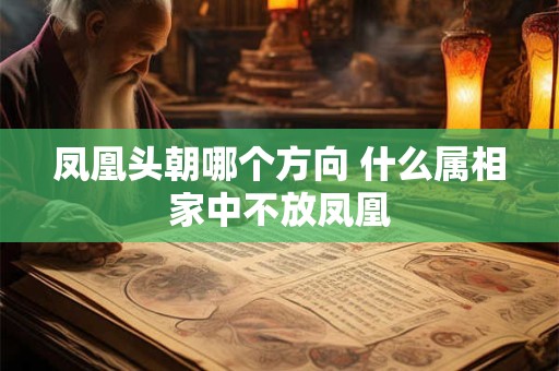 凤凰头朝哪个方向 什么属相家中不放凤凰