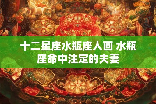 十二星座水瓶座人画 水瓶座命中注定的夫妻