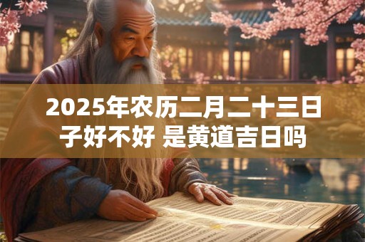 2025年农历二月二十三日子好不好 是黄道吉日吗