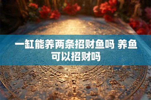 一缸能养两条招财鱼吗 养鱼可以招财吗