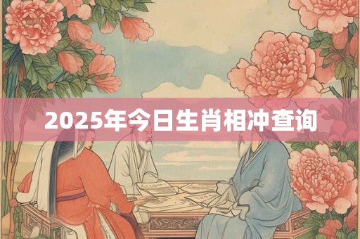 2025年今日生肖相冲查询