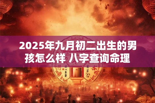 2025年九月初二出生的男孩怎么样 八字查询命理
