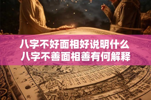 八字不好面相好说明什么 八字不善面相善有何解释