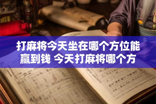 打麻将今天坐在哪个方位能赢到钱 今天打麻将哪个方位能赢钱