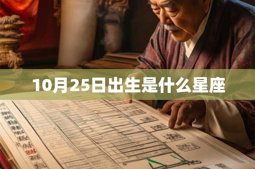 详细阅读:10月25日出生是什么星座 10月25日出生是什么星座