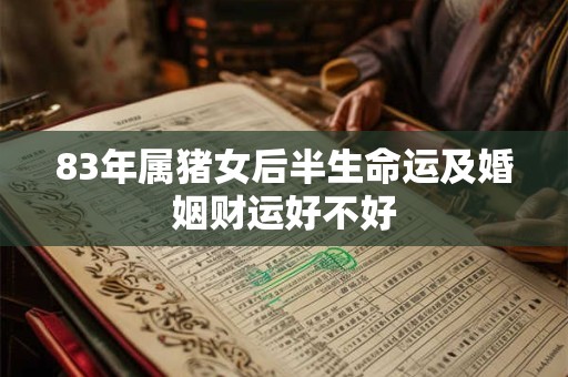 83年属猪女后半生命运及婚姻财运好不好