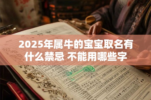 2025年属牛的宝宝取名有什么禁忌 不能用哪些字