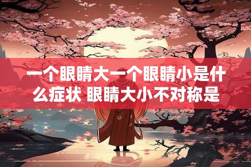 一个眼睛大一个眼睛小是什么症状 眼睛大小不对称是什么症状
