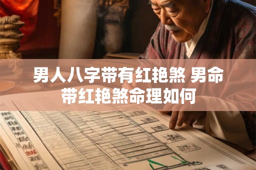 男人八字带有红艳煞 男命带红艳煞命理如何