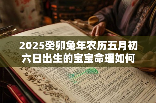 2025癸卯兔年农历五月初六日出生的宝宝命理如何 2025癸卯兔年农历五月初六日出生的宝宝命理如何
