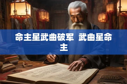 命主星武曲破军  武曲星命主