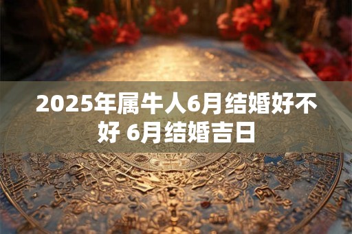 2026年属牛人6月结婚好不好 6月结婚吉日