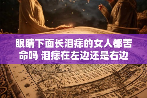 眼睛下面长泪痣的女人都苦命吗 泪痣在左边还是右边