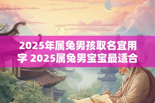 2025年属兔男孩取名宜用字 2025属兔男宝宝最适合用哪些字命名