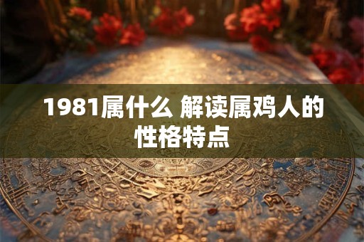 1981属什么 解读属鸡人的性格特点