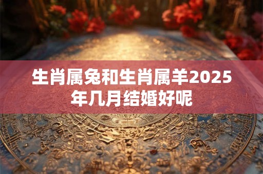 生肖属兔和生肖属羊2025年几月结婚好呢 生肖属兔和生肖属羊2025年几月结婚好呢
