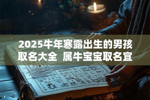 2025牛年寒露出生的男孩取名大全  属牛宝宝取名宜用字