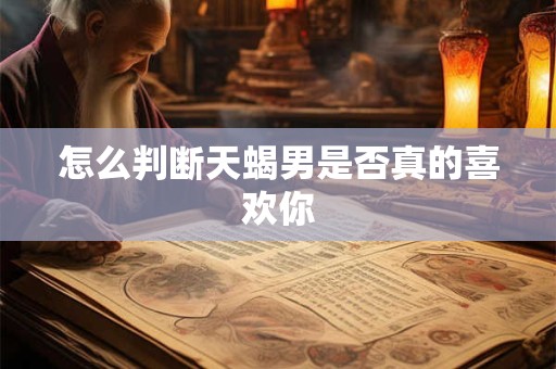 怎么判断天蝎男是否真的喜欢你